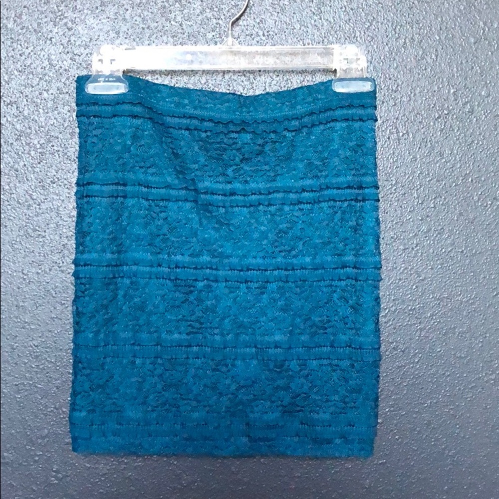 Forever 21 Teal Pencil Skirt